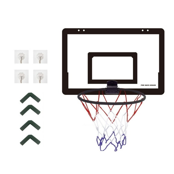 Folding Basketball Stand Small Home Exercise Basketball Hoop Indoor Shootings Stand Wall Mounted Backboard Easy Install
