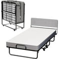 Folding Bed with 5" Memory Foam Mattress, 75" x 39" Twin Guest Bed with
