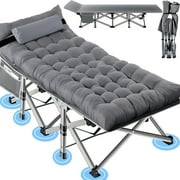 Camkey Folding Bed Cot Camping Heavy Duty 500 lb
