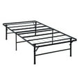 thumbnail image 1 of Folding Bed Frame, Heavy Gauge Steel Metal, Underbed Space, Black - Queen Size, 1 of 1