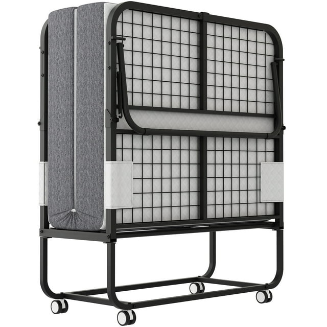 Suncrown folding bed with mattress 75 x 38 roll away beds for adultsmetal frame fold up beds