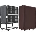 thumbnail image 1 of Folding Bed with Mattress for Adults,75"x38" Portable Twin Roll Away Beds with Wheels,5" Thick Memory Foam Mattress Foldable Bed for Guest Hideaway Metal Rollaway Bed Frame Space Saving, 1 of 9