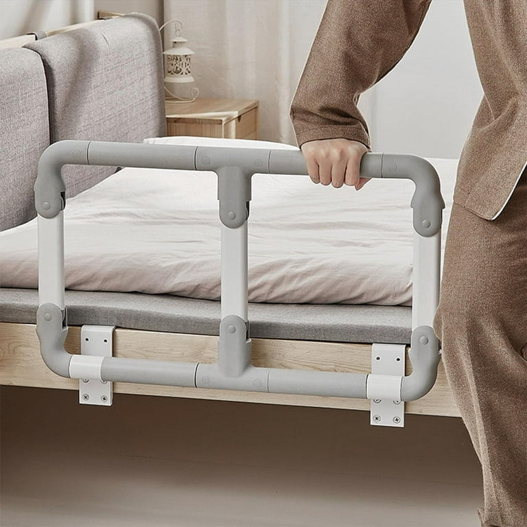 Folding Bed Rails for Elderly, Adjustable Heights, Heavy Duty