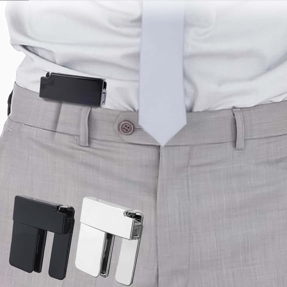 Folding Belt Clip Adjuster Adjustable Waist Buckle for Pants Secure Waist Fit
