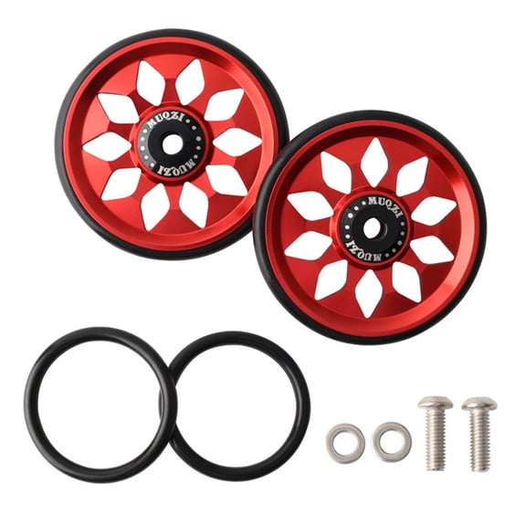 Folding Bicycle Auxiliary Wheel Scroll Wheel Booster Assistor Roller Easy Wheel