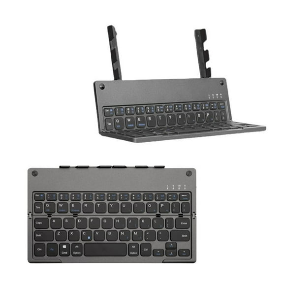 Folding Bluetooth Keyboard with Bracket Mini Portable Controller Universal for Mobile Phone Tablet Notebook