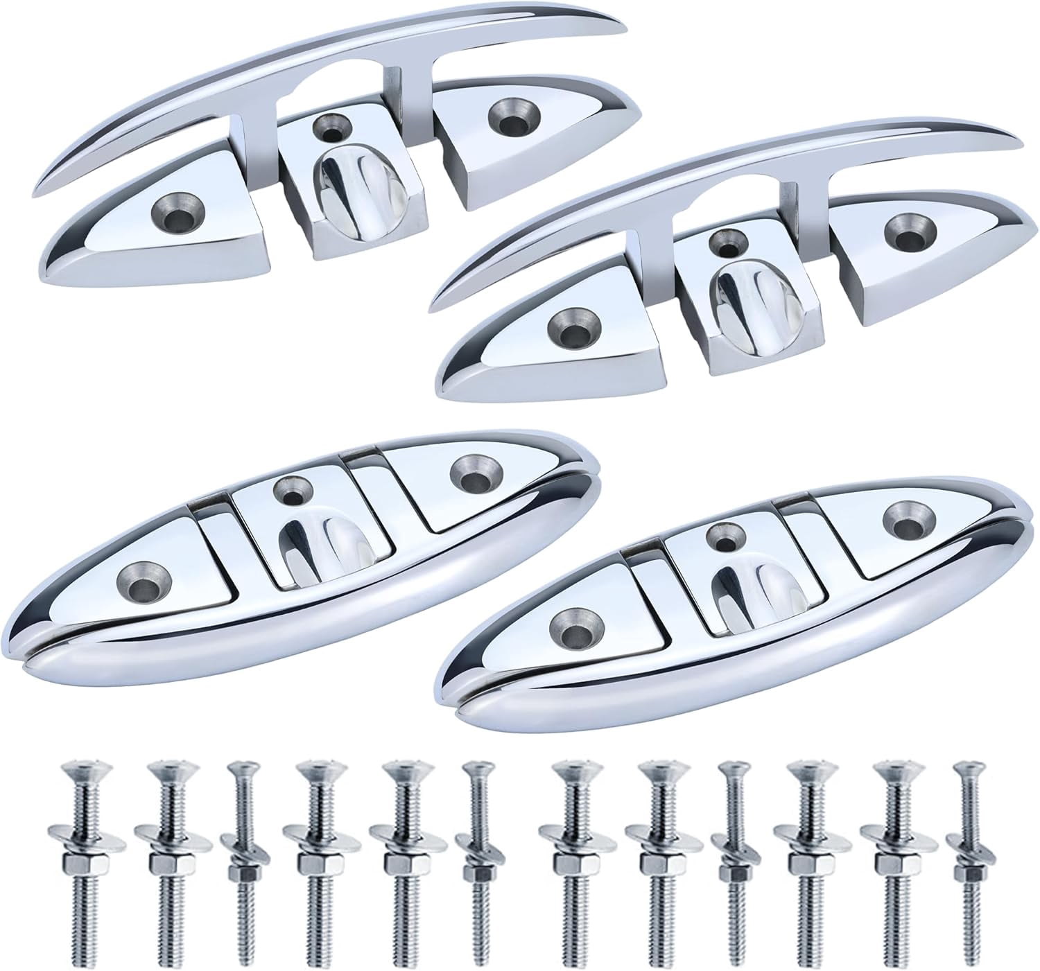 Folding Boat Cleats 316 Stainless Steel - 6
