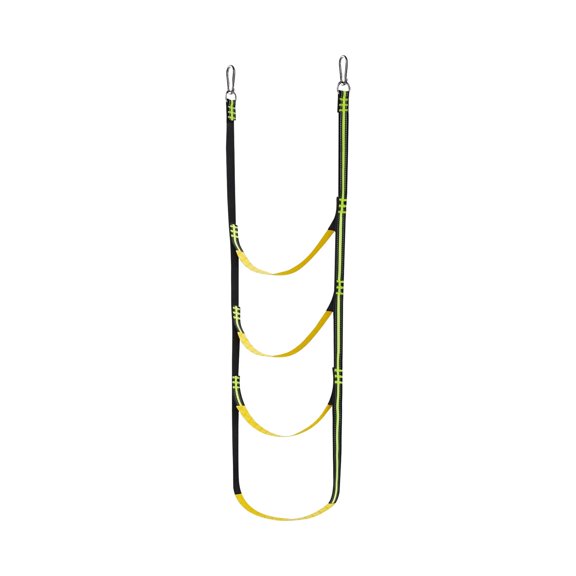 Folding Boat Ladder Portable Kayak Boarding Rope Ladder 4 Step Heavy Duty for Inflatable Boats Canoes and Marine Use