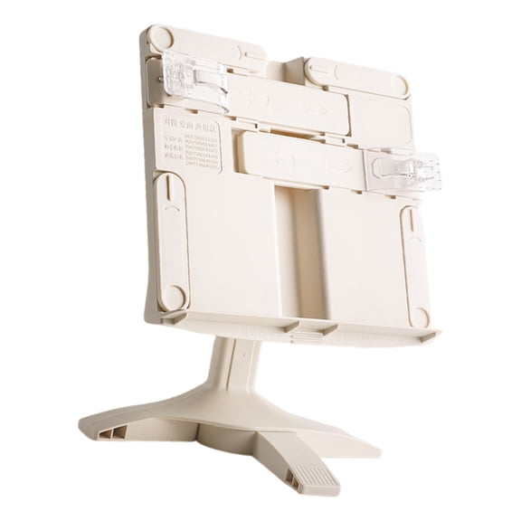 Folding Bookstand Angles Height Adjustable Reading Book Holder with Page Clip