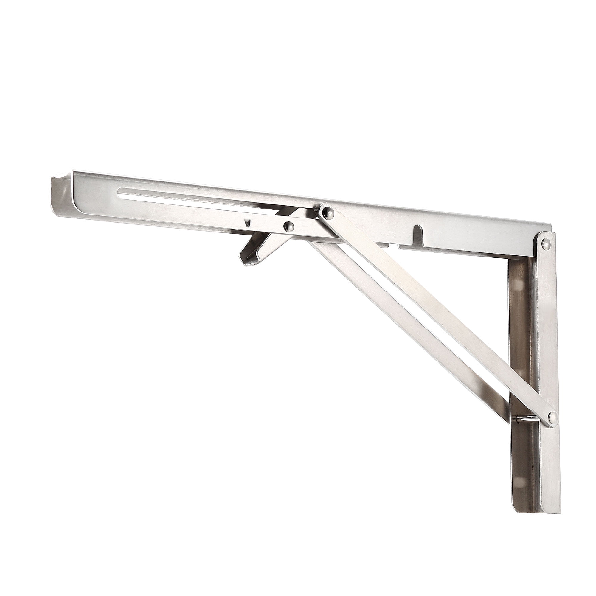 Folding bracket for clearance wall mounted table