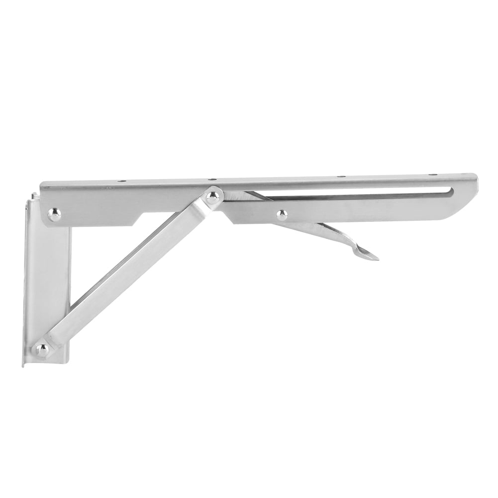 Folding Bracket, Stainless Steel K Type Collapsible Shelf Brackets, Home Movable Triangular