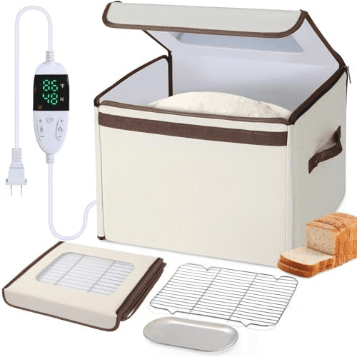 Folding Bread Proofing Box, Dough Proofer with 68-131 Temp Control & 99H Timer, Proofing Box for Sourdough, Bread, Yogurt, Kombucha, Space-Saving & 6-Layer Fabric$$Home Decor, Kitchen, & Other