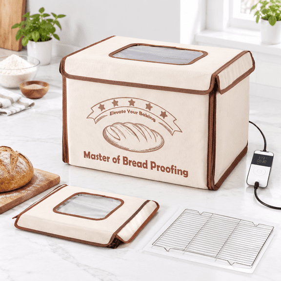 Folding Bread Proofing Box with Temperature Control and Timer