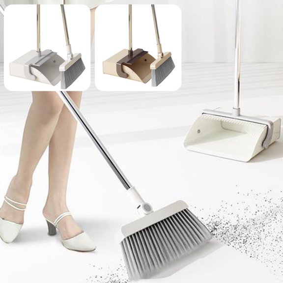 Folding Broom Dustpan Set with Comb Teeth for Efficient Sweeping and Easy Storage Home Cleaning Essentials for Quick Cleanups and Messy Floors Topliu