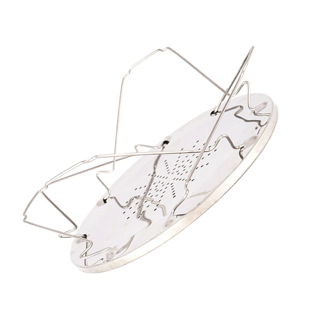 Folding Camp Stove Toaster Stainless Steel Camping Toaster Rack Holder