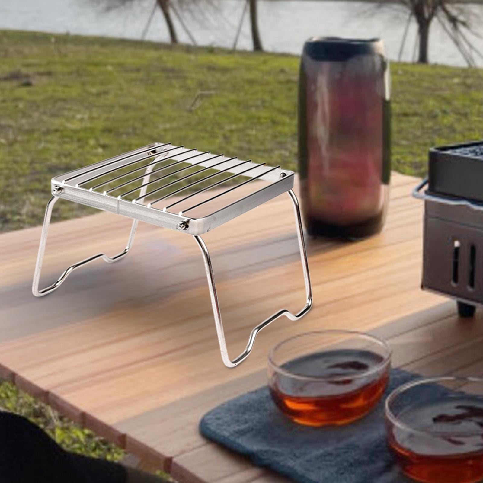 Barbecue Grill Rack With Handles Folding Campfire Grill Grate Barbeque Grill Sturdy Roasting Rack Burner ...