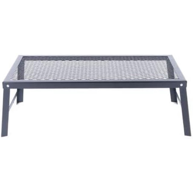 Folding Campfire Grill Grate, Portable Steel Over Fire Camp Grill for