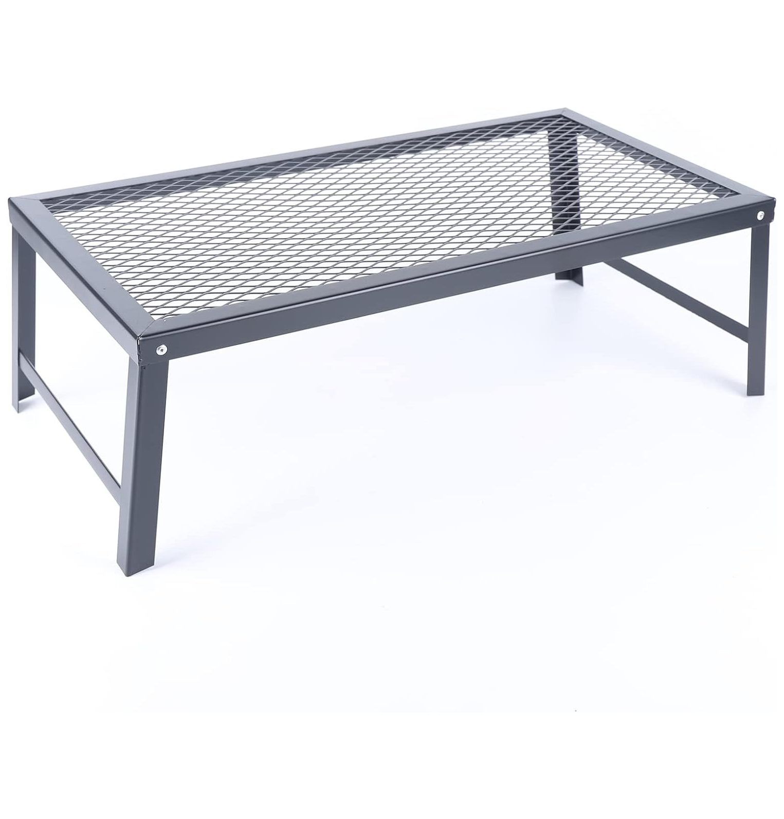 Folding Campfire Grill with Legs, Portable Camp Grill Grate, over Fire Camping Grill, for