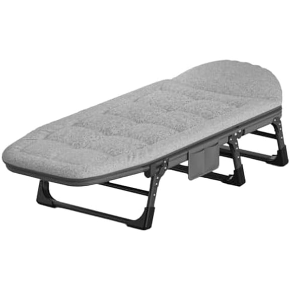 Folding Camping Bed, 4-Angle Adjustable Recliner with Mattress, Suitable for terraces and Beaches, Integrated, no Installation, Easy to Transport$$Sport & Recreation Other