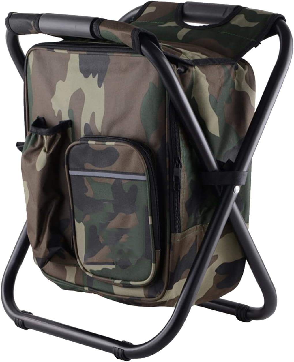 Folding Camping Chair Stool Backpack with Cooler Lightweight Waterproof