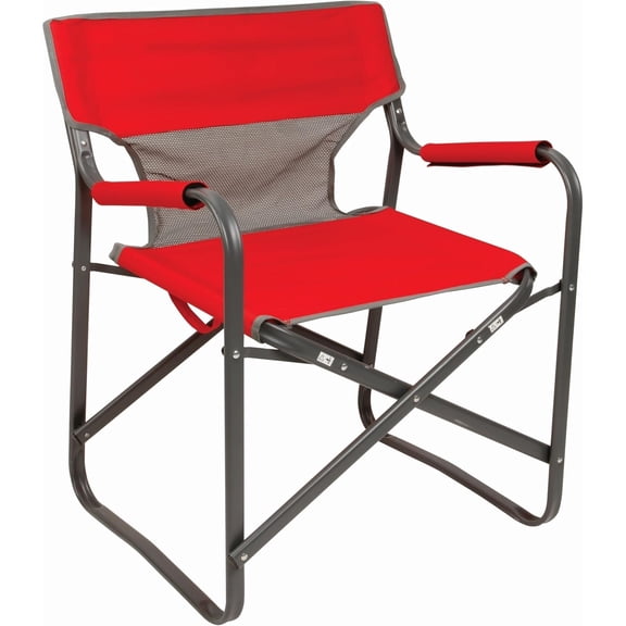 Folding Camping Chair with Cooling Mesh Back, Portable Outdoor Chair Supports up to 300lbs