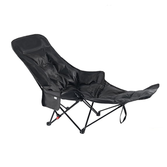 Folding Camping Chairs, Camping Lounge Chair with Detachable Footrest Adjustable Backrest, Portable Folding Chair
