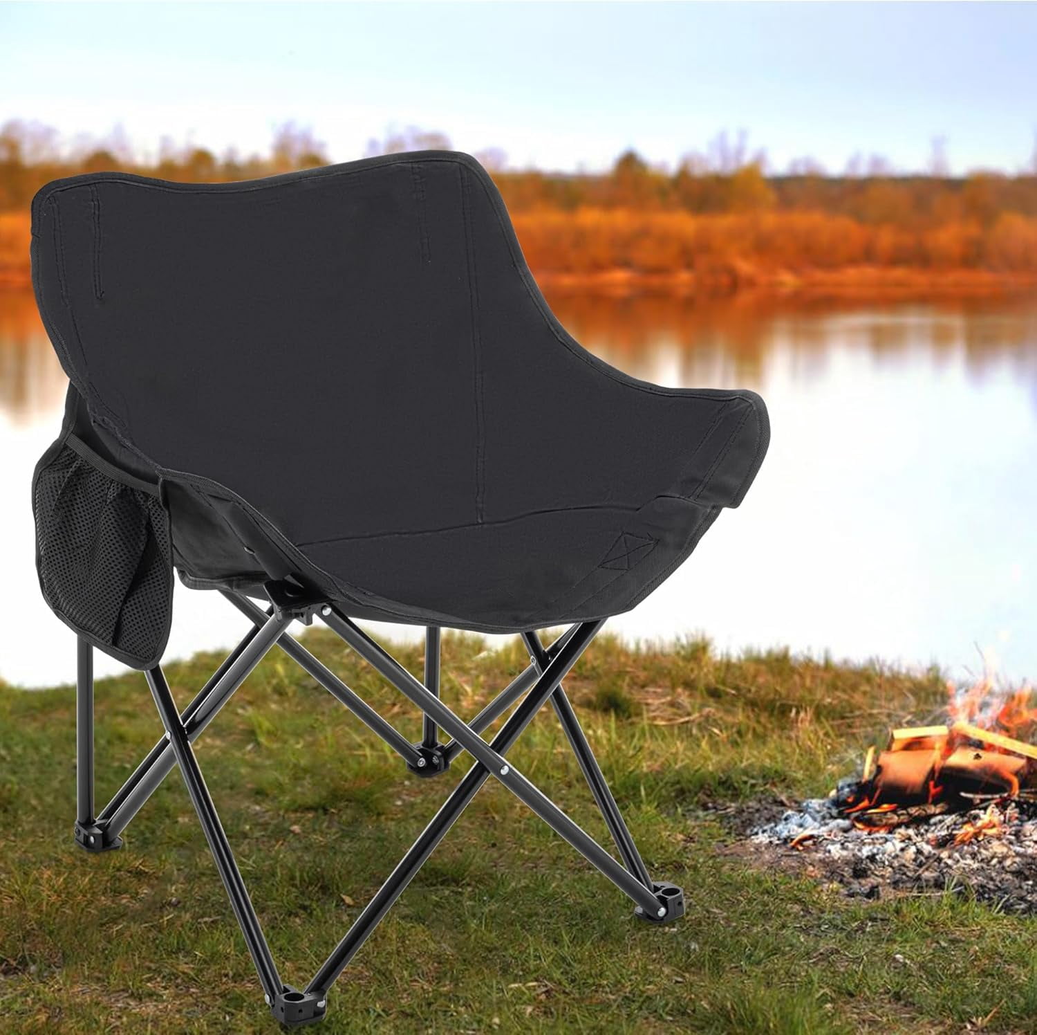 Packing Chairs Folding Camping Chairs Outdoor Portable Lawn Chair with Carrying Bag ...