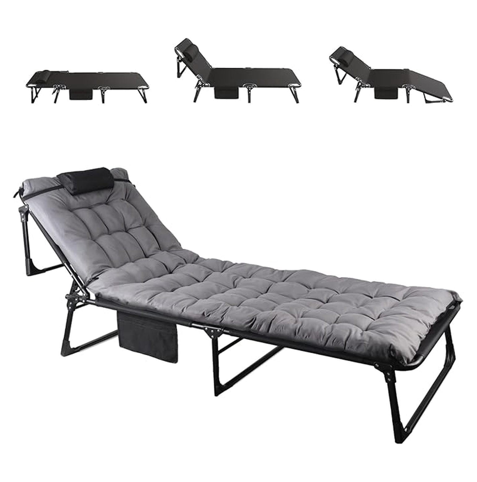 Goplus Portable Folding Camping Canopy Chairs With Cup Holder Cooler Outdoor Red In The Patio