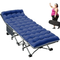 Folding Camping Cot,Double Layer Oxford Portable Travel Camp Cots,Portable Sleeping Bed Cots for Camp Office Use Outdoor Cot Bed for Traveling