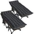 Folding Camping Cot, Heavy Duty Sleeping Cots with Carry Bag, Double