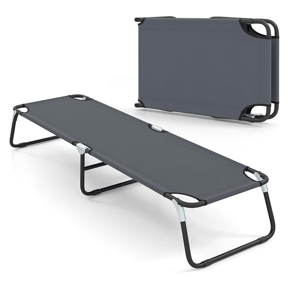 Folding Camping Cot, Portable Ultralight Compact Sleeping Cot Bed for Adults with Fabric, for Outdoor Travel Backpacking Hiking Patio Home Office, 330LBS