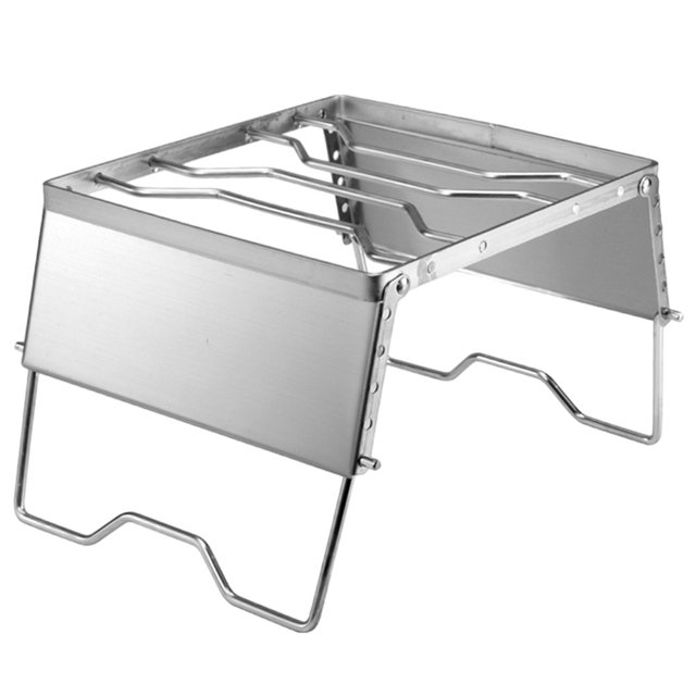 Folding Camping Grill Grate Gas Stove Stand Campfire Grill Picnic Pot