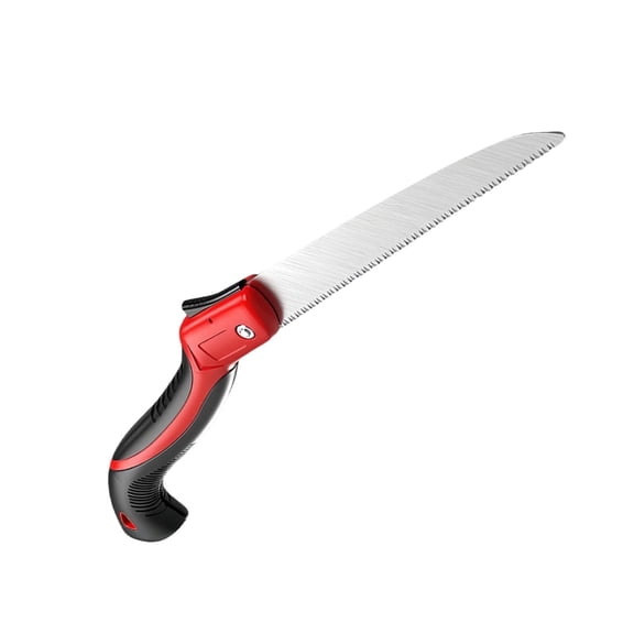 Folding Camping Saw - Heavy Duty Pruning Saw with Triple-Cut Blade, Razor Teeth for Tree Trimming, Wood Cutting, Camping, Bushcraft, and Gardening, 10 Inch