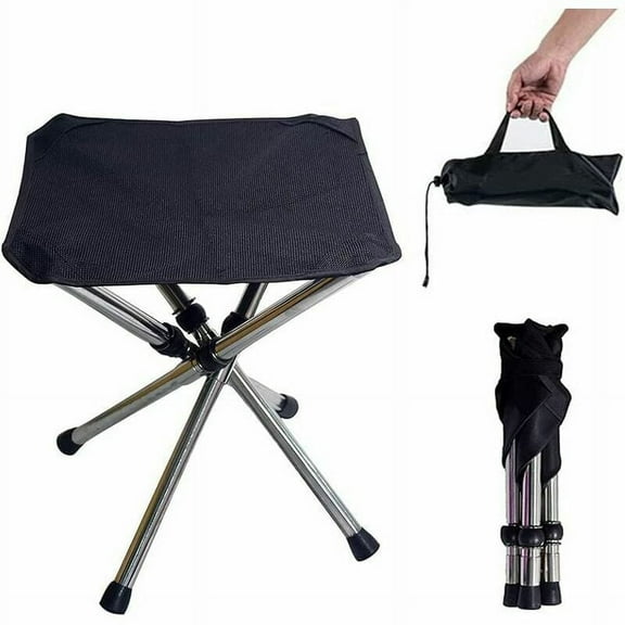Folding Camping Stool, Portable Camping Chair with Carry Bag, Camping Furniture Fishing Chair, for Travel, Hiking, Camping, Gathering, Barbecue, Fishing 8ZwA9zn3W8i