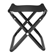 Folding Camping Stool Portable Sturdy Strong Load Bearing Capacity Practical Camp Chairs Outdoor for Travel Fishing Hiking Fully Folded L