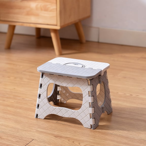 Folding Camping Stool for Adults Portable Small Plastic Chair, Foldable Step Stool for Indoor Outdoor, Fishing, Travel, RV, Picnic