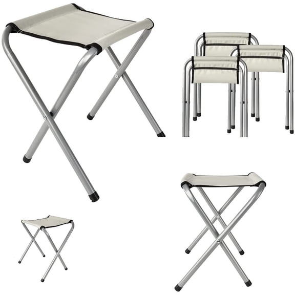 Folding Camping Stools To Sit On Portable Lightweight Aluminum Stool, Folding Stools for Adults, Outdoor Stools for Sitting Portable for Picnic, Camp, Beach, Fishing, BBQ, Hiking
