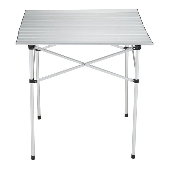 Folding Camping Table, 24x16 Inch Portable Aluminum Table - Lightweight, Compact for Outdoor Cooking, Beach & Picnic w/Carry Bag, Silver
