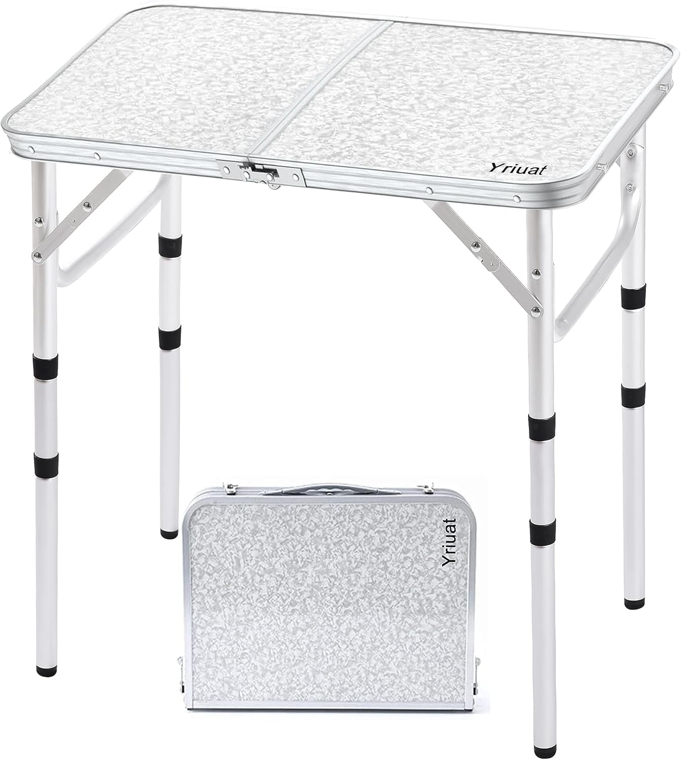 Folding Camping Table 2ft Portable Pinic Table Adjustable Height Table