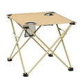 thumbnail image 1 of Folding Camping Table Beach Table Lightweight Folding Tailgating Table with 2 Cup Holder & Carry Bags, for Camping, Beach, Fishing, Campfires and Picnic, 1 of 7