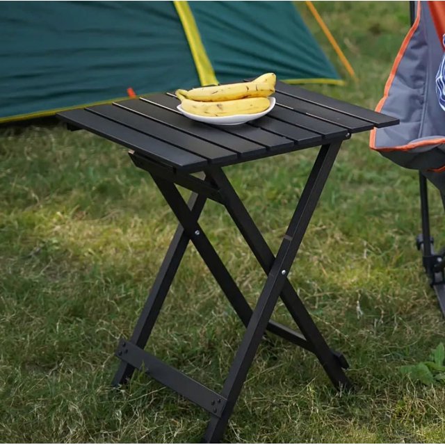 Folding Camping Table Lightweight Aluminum Portable Picnic Table, For