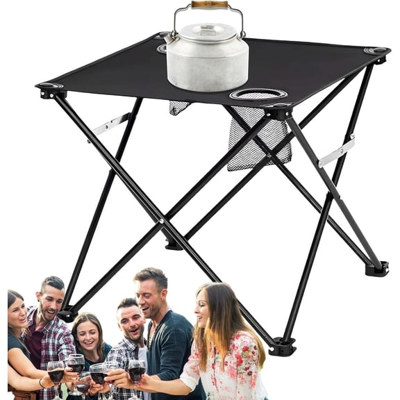 Folding Camping Table, Lightweight Waterproof Square Desk for Outdoor Patio Beach