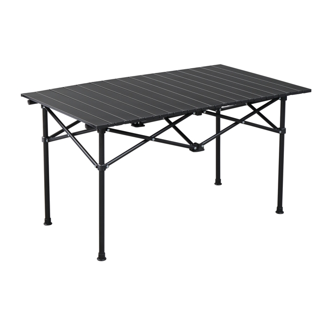 Folding Camping Table - Stable Aluminum Roll-Up Table with Carry Bag ...