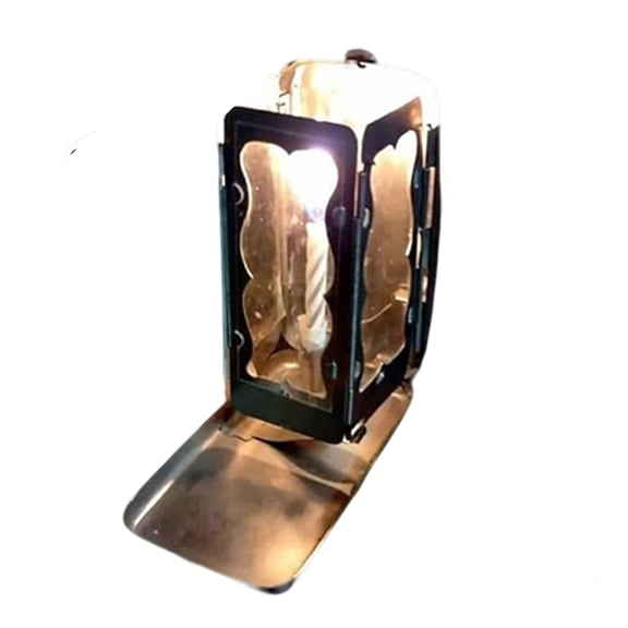 Folding Candle Lantern, Portable Pocket Mini Lantern for Camping Hiking, Stainless Steel Collapsible Outdoor Candle Holder, Emergency Light for Power Outage Tent, Vintage Unique Gift Idea