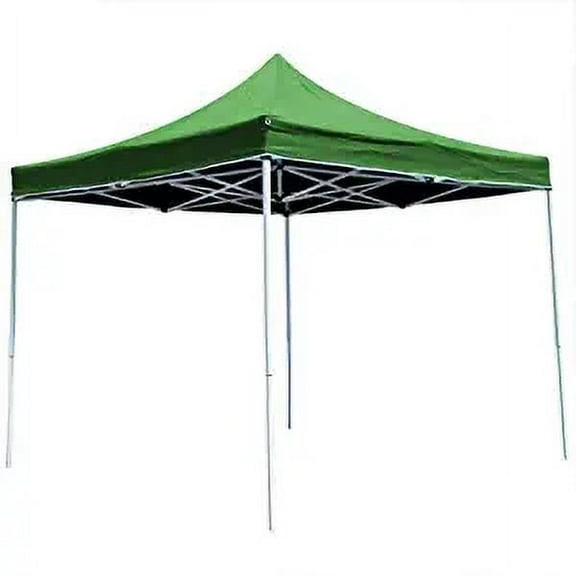 Folding Canopy Pop Up Shelter Gazebo 10'x10' with Carry Bag (Green)