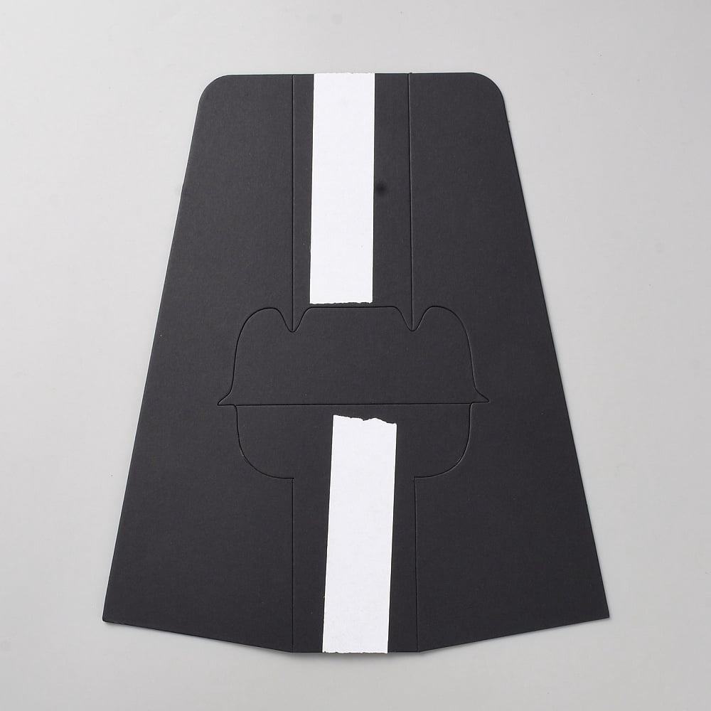 Folding Cardboard Tabletop Easel Backs Picture Frame and Art Stand Black 280x235x1mm