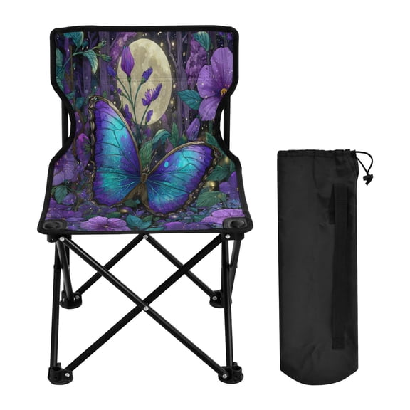 Folding Chair Camping Chair For Camping Picnicking Outdoor Beach and Travel Giant Beautiful Swallowtail Butterfly