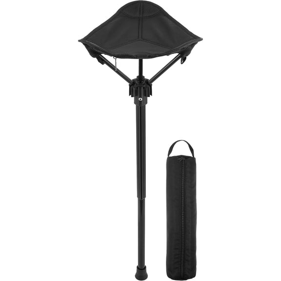 Folding Chair Collapsible Chair Portable Collapsible Stool Portable Stool Folding Camping Foldable Fishing Nylon Black Lightweight Stick Seat
