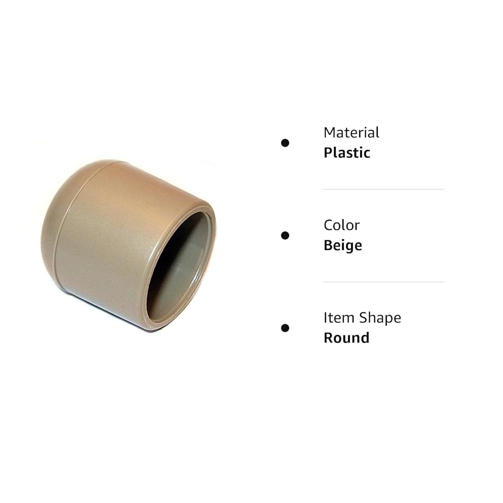 Folding Chair Leg Caps (100 Pack) 7/8" NonMarring Furniture Glides