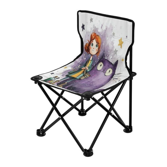 Folding Chair（Maximum weight capacity 220lb）Camping Chair For Camping Picnicking Outdoor Beach and Travel Creator Of Magic